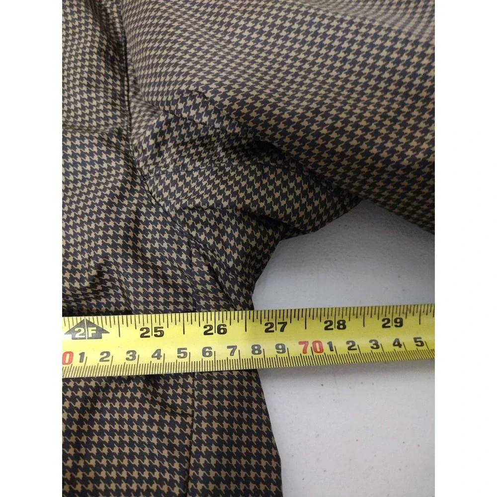 FootJoy DryJoys Mens XL Houndstooth Golf Pullover Windbreaker Brown Half Zip